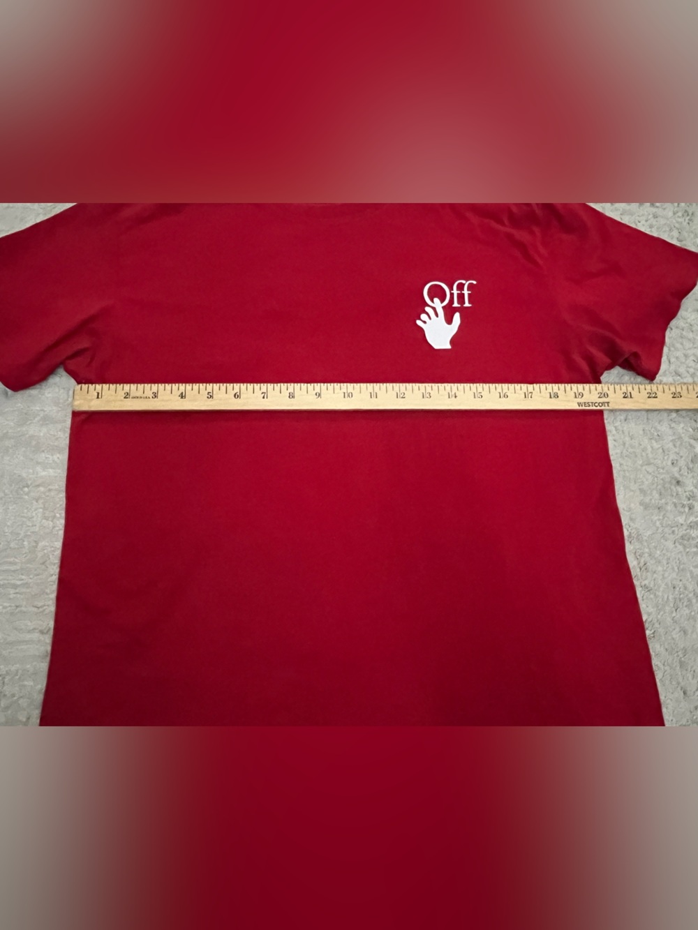OFF WHITE “Cut Here” Stitched Tee - Picture 3 of 13